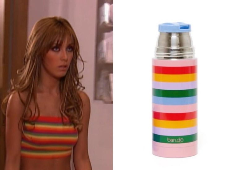 Hilo de Twitter en el que comparan a Mia Colucci con varios termos de colores 