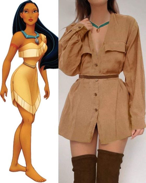 Outfit inspirado en pocahontas 