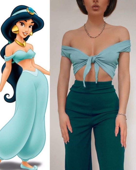 Outfit inspirado en jazmin de aladdin 