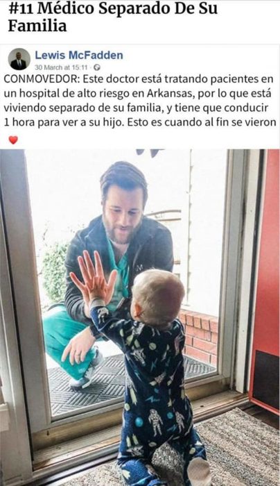 Historias en facebook de personas que han ayudado durante la cuarentena 