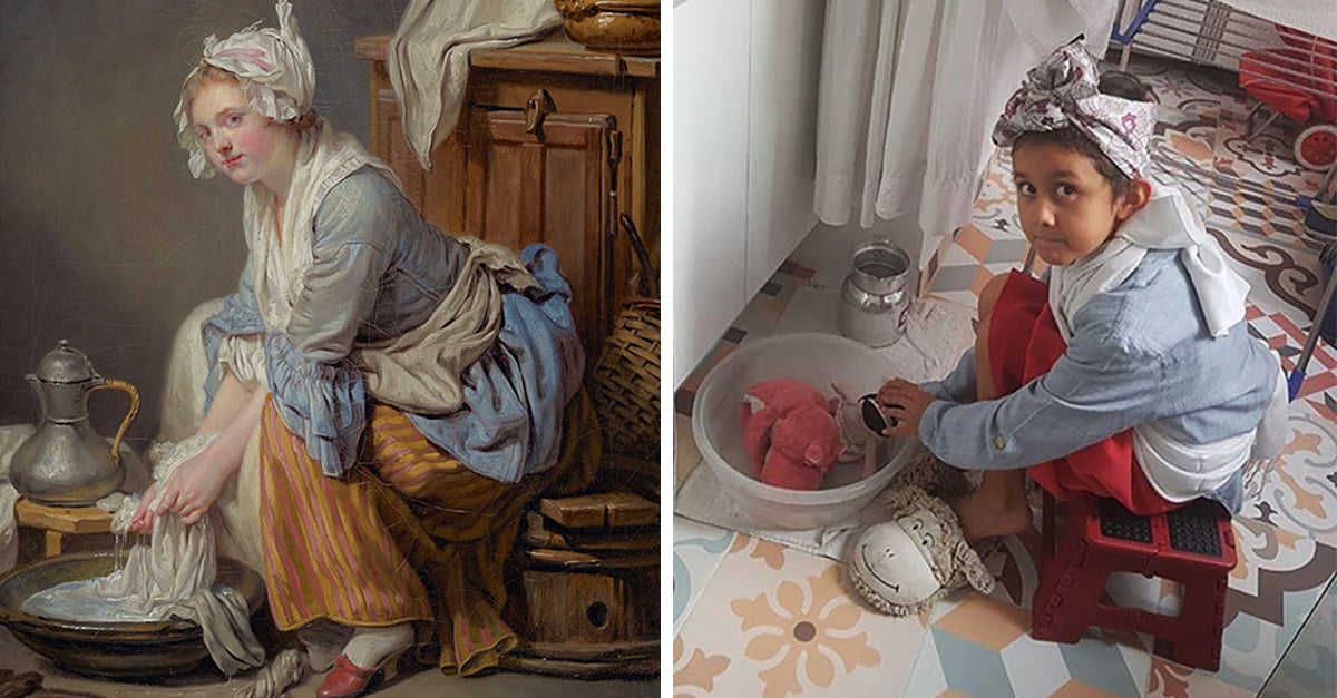 15 Personas recrean obras de artes y este es el resultado