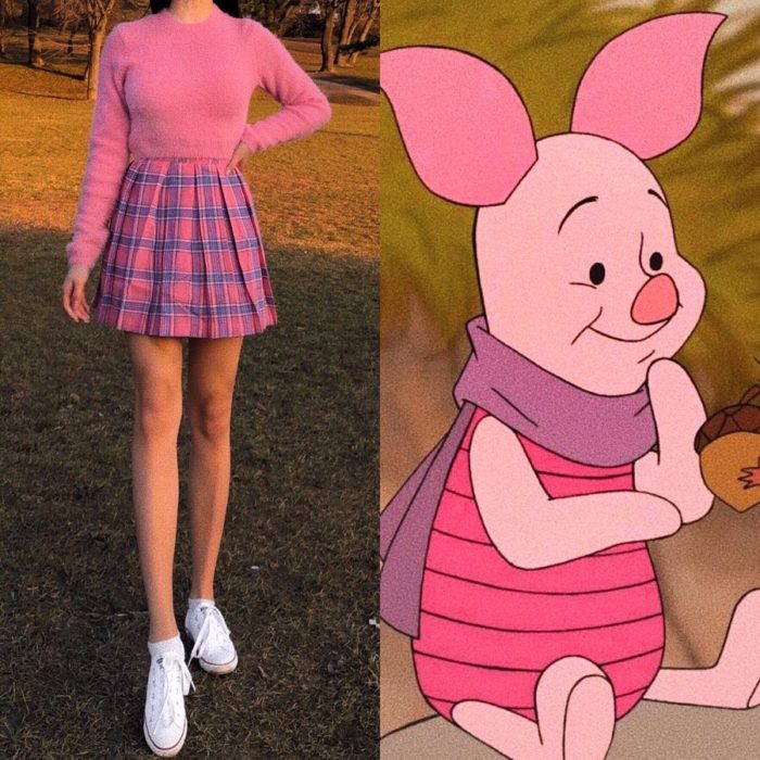 Recreación de outfit del personaje de Piglet