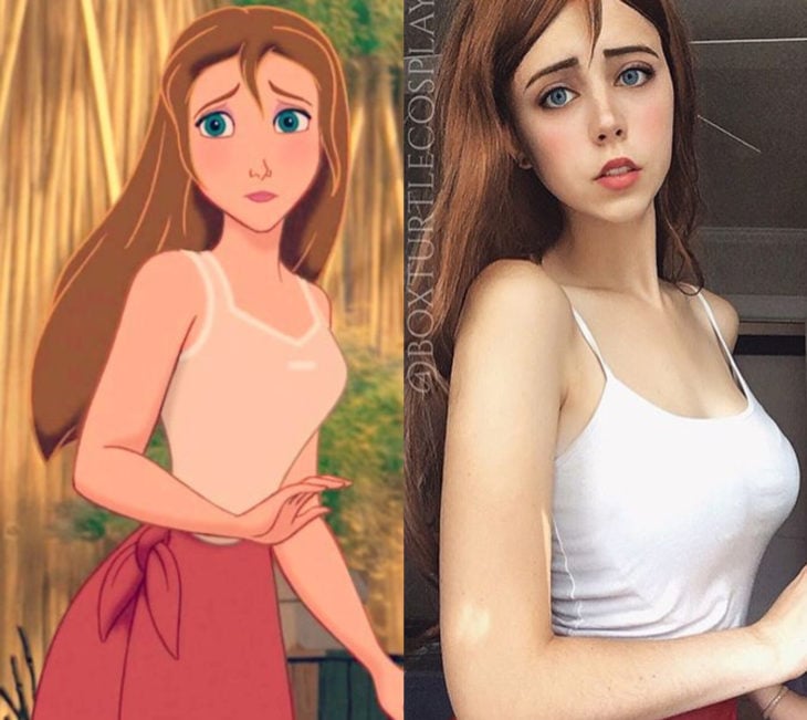 Disney princess challenge; chica disfrazada de Jane, Tarzán