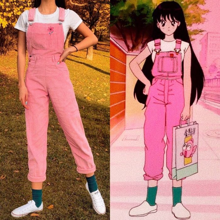 Recreación de outfit del personaje de Rei Hino