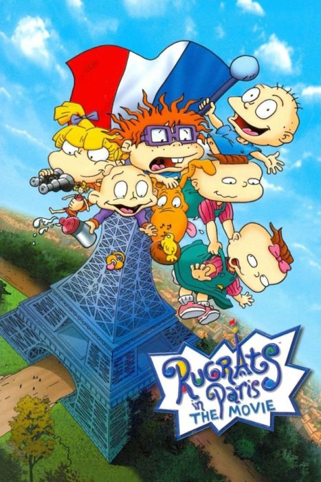 Poster de portada de la película de los Rugrats en Paris