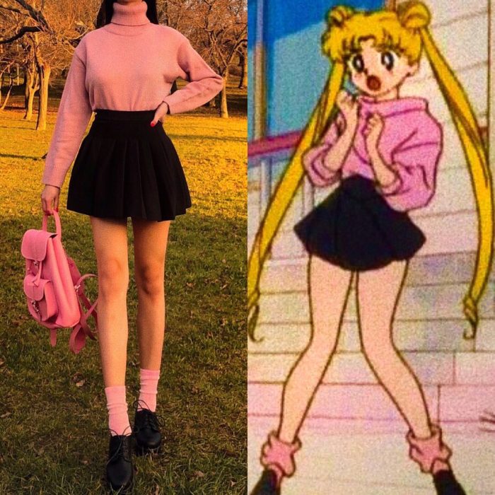 Recreación de outfit del personaje de Usagi Tsukino