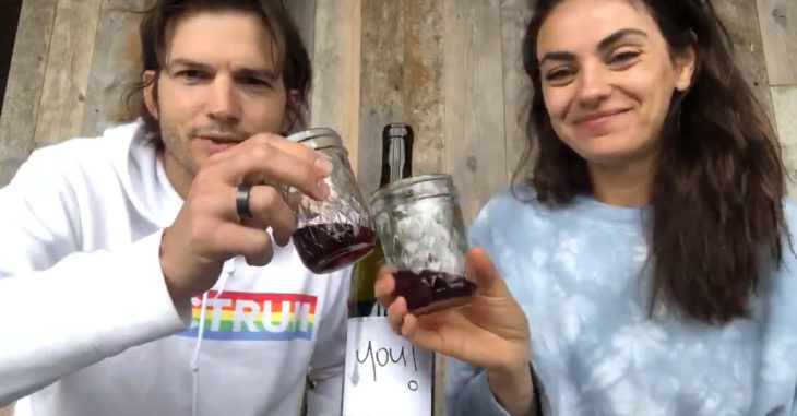 Mila Kunis y Ashton Kutcher lanzan vino para recaudar fondos durante cuarentena