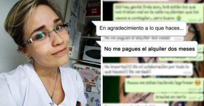 Es enfermera y como agradecimiento su casera no le cobra alquiler dos meses
