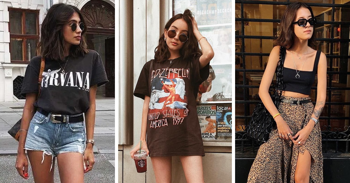 10 outfits con falda negra para usar en época de calor