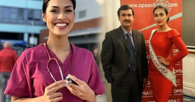 Miss Inglaterra vuelve a su empleo como médica para ayudar en la pandemia