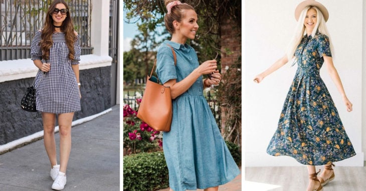 15 Outfits con vestido con los que NO necesitarás usar tacones