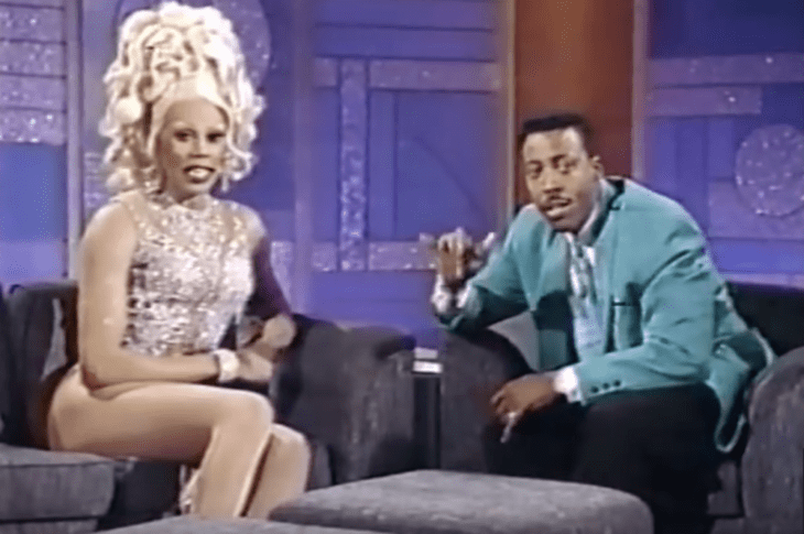 Ru Paul en el programa The Arsenio Hall Show