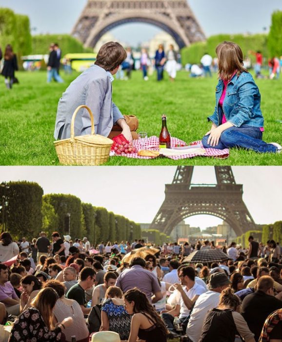 Expectativa VS realidad de vacaciones en Paris