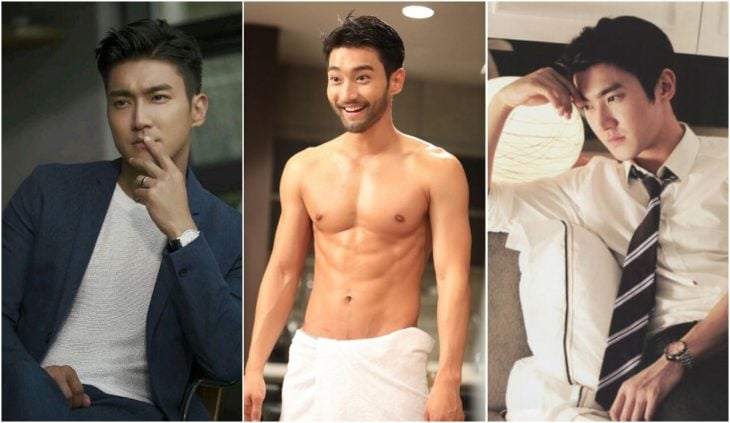 Choi Siwon de Super Junior modelando para una revista de moda en corea del sur