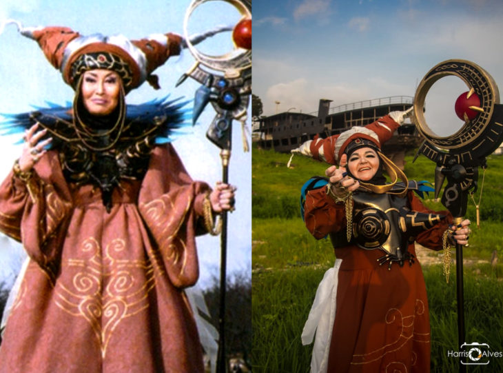 Tía Sol, la abuelita brasileña que hace cosplay; Rita Repulsa, Power Rangers