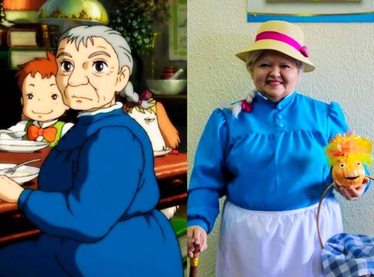 Tía Sol, la abuelita brasileña que hace cosplay; El castillo vagabundo, Sophie viejita