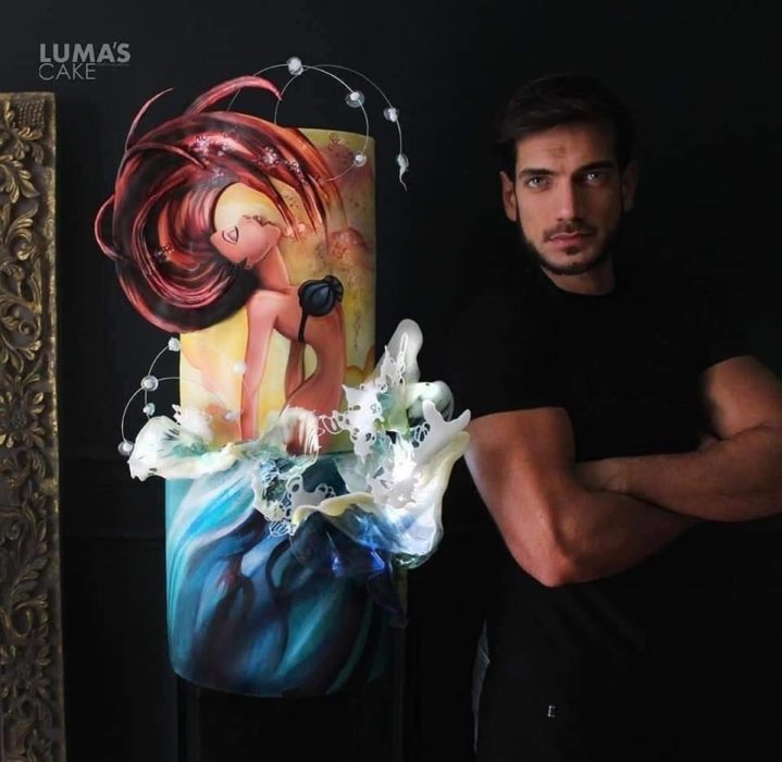 Javier Azocar pastel Ariel 