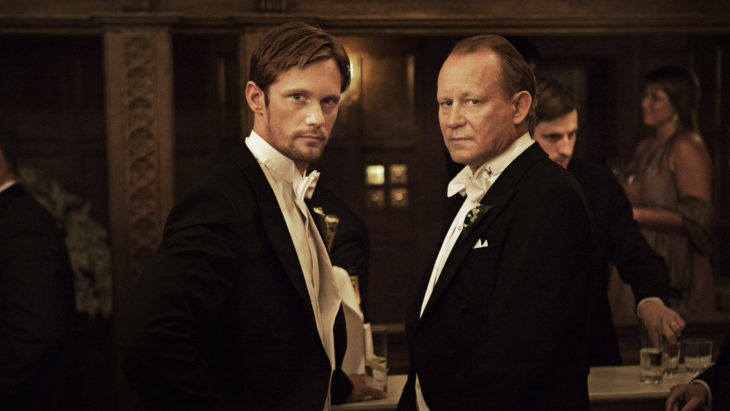 Alexander y Stellan Skarsgård en Melancholia de Lars Vontier