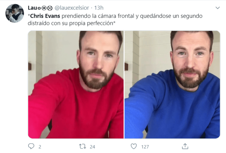 Chris Evans en IG memes