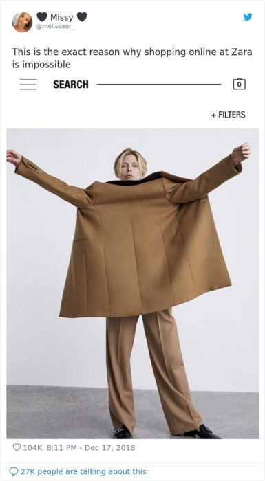 Modelos de Zara posan extraño en página web