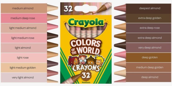 Caja de crayones de la línea Colores del mundo