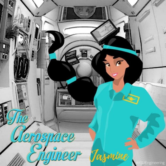 Jasmin sería ingeniera aeroespacial