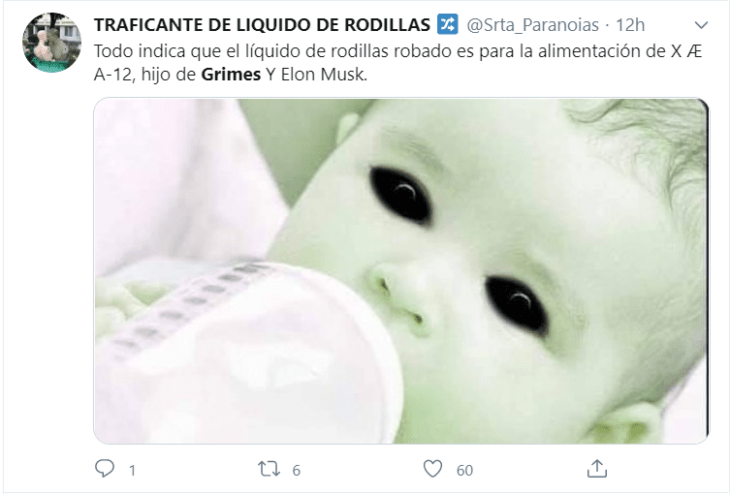 Memes de X AE A-12 hijo de Grimes y Elon Musk