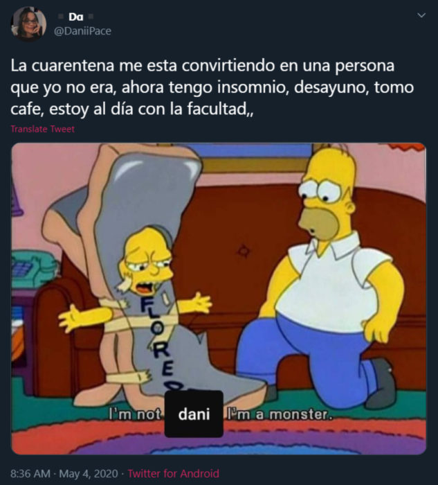 Memes de insomnio en la cuarentena; Los Simpson, Homero y Lisa