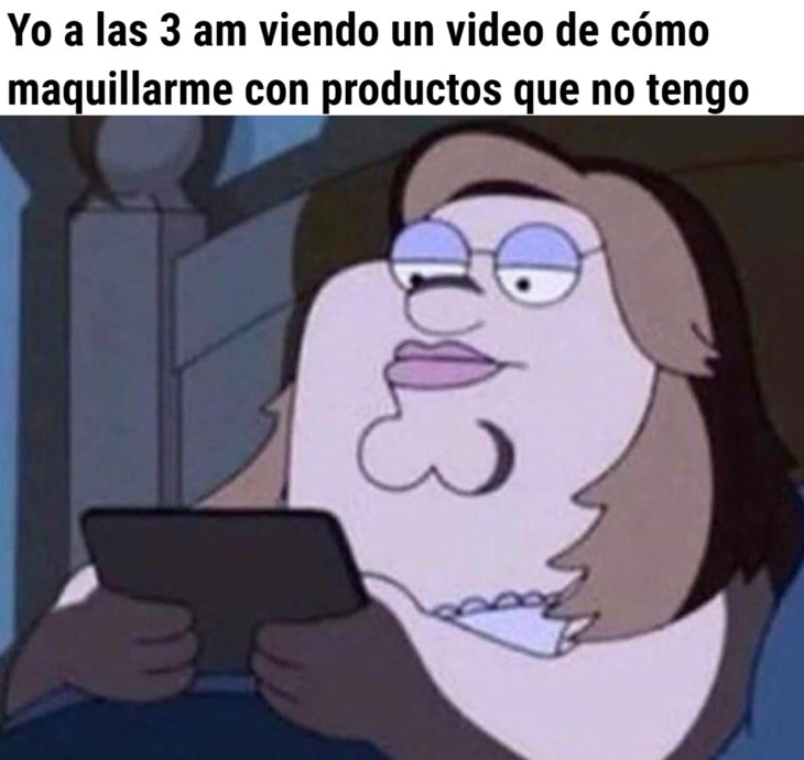 Memes de insomnio en la cuarentena; Family guy, Pade de familia