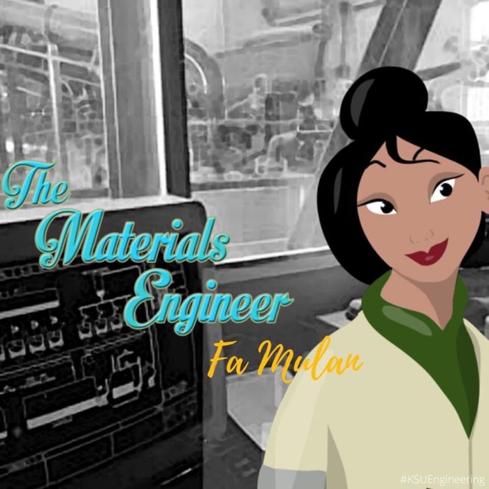 Mulan sería ingeniera en materiales