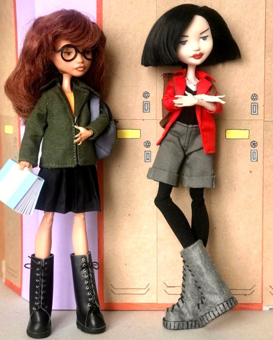 Artista rusa Arty Ooak Dolls tranforma muñecas Monster High en personajes de caricaturas y películas; Daria Morgendorffer y Jane Lane