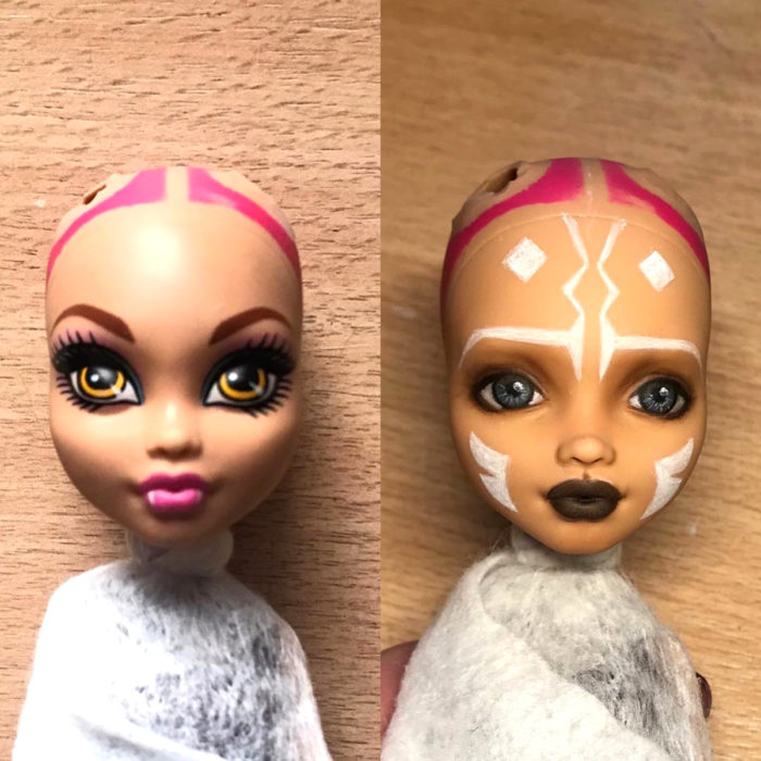 Artista rusa Arty Ooak Dolls tranforma muñecas Monster High en personajes de caricaturas y películas