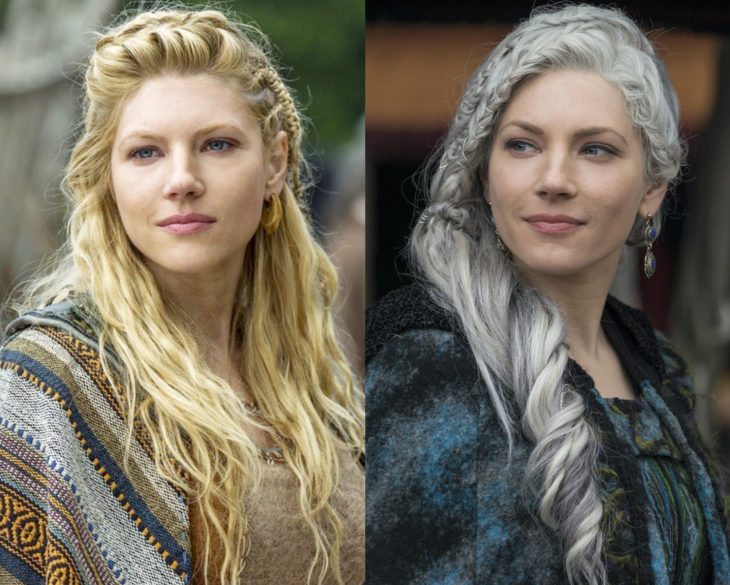Personajes de series en su primer y última temporada; Lagertha, Vikings, Vikingos