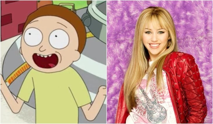 Morty y Hannah Montana