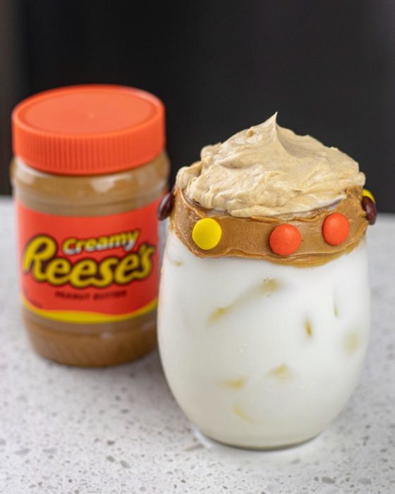 Whipped peanut butter milk