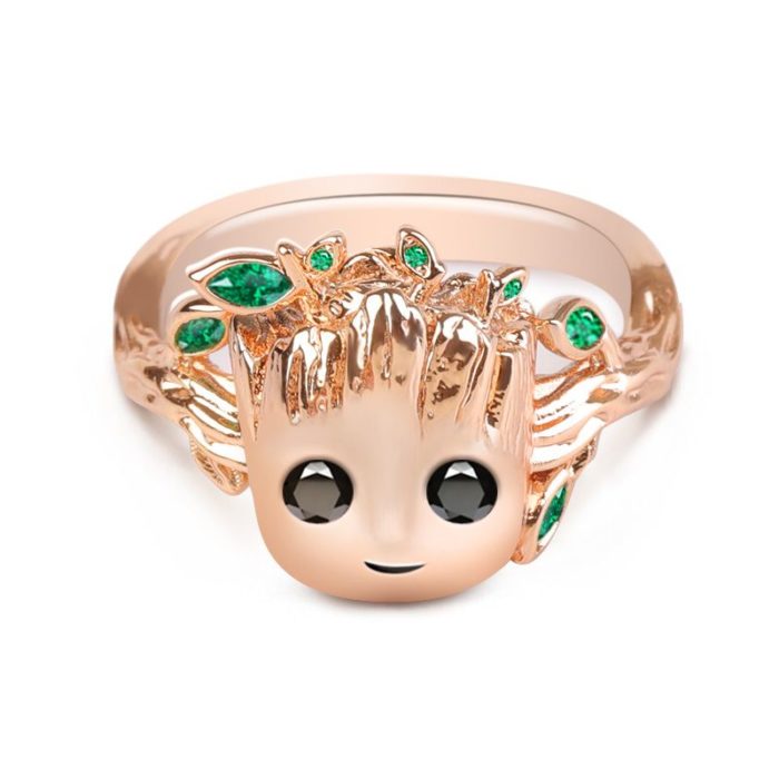 anillo rose gold groot