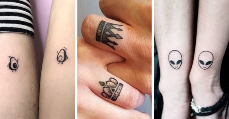 15 Ideas pequeñas y discretas para tatuarse en pareja