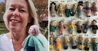 Maestra teje muñequitos de sus alumnos para recordarlos y tenerlos cerca