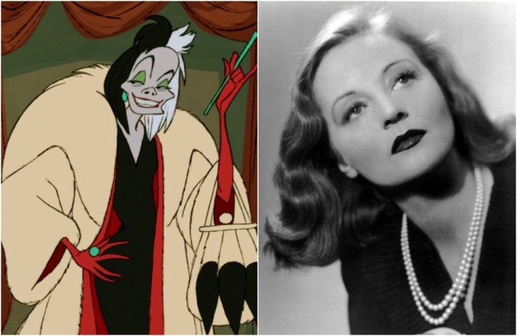 Cruella de Vil, villana películas Disney, Inspirada en la actriz Tallulah Bankhead