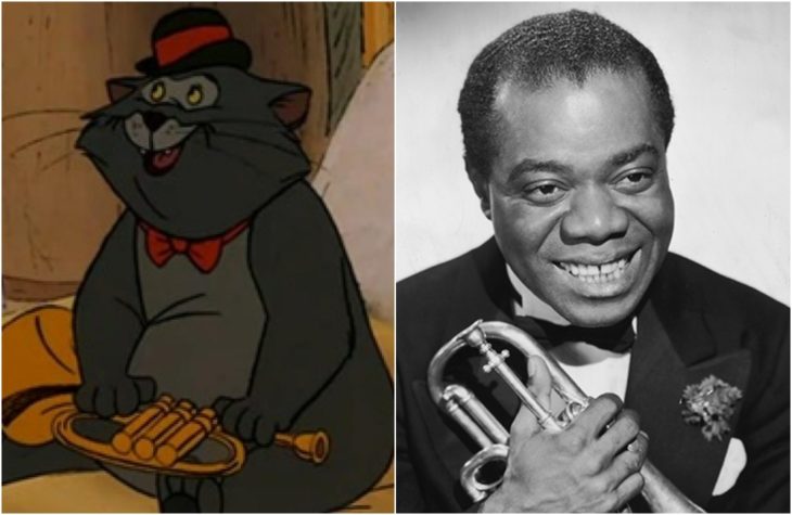 El Gato Jazz, de la película Los aristogatos, Inspirado en el músico Louis Armstrong