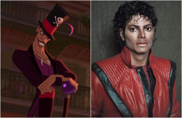 Dr. Facilier, villano de la película de Disney lLa princesa y el sapo, Inspirado en el cantate Michael Jackson