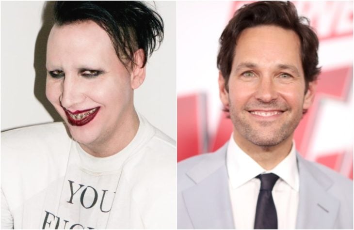 Duplas de celebridades que tienen la misma en comparación con Marilyn Manson y Paul Rudd