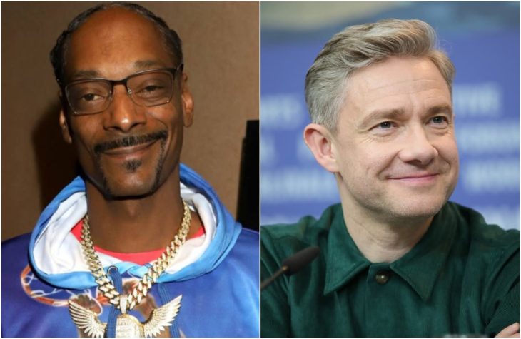 Duplas de celebridades que tienen la misma en comparación con Snopp Dogg y Martin Freeman