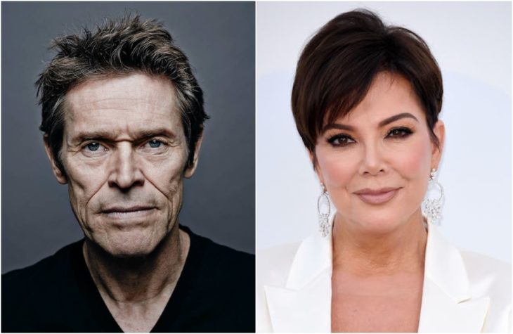 Duplas de celebridades que tienen la misma en comparación con Willem Dafoe y Kris jenner