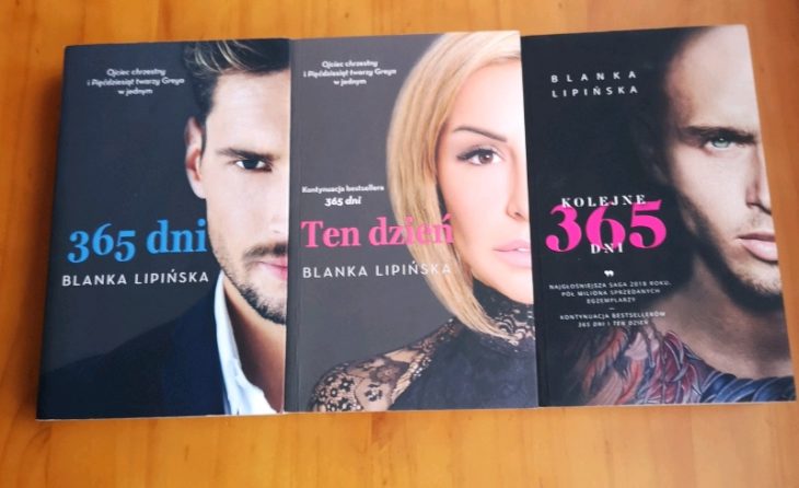 portadas de los libros de 365 dni de Blanka Lipińska