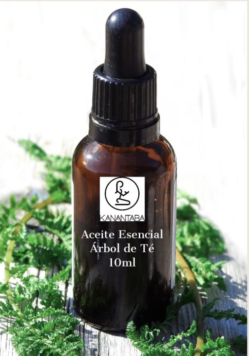 Frasco de aceite de árbol de té