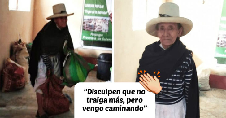 Abuelita decide ayudar a los más necesitados donando su cosecha