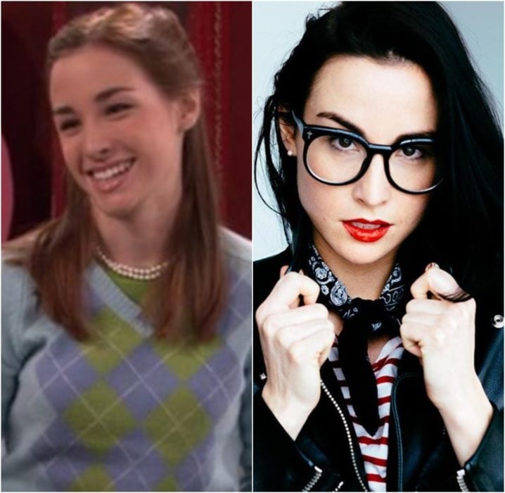 Allison Scagliotti antes y después de estar en el programa de Nickelodeon Drake & Josh