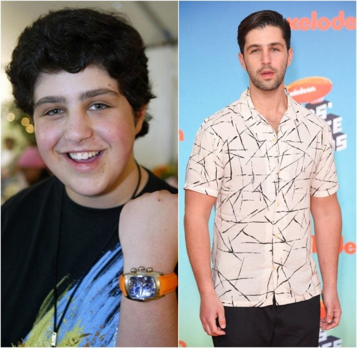 Josh Peck antes y después de estar en el programa de Nickelodeon Drake & Josh