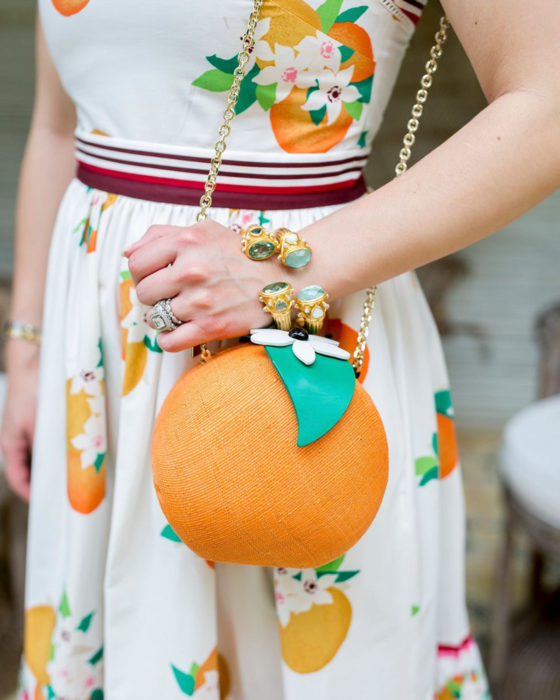 Bolsas kawaii bonitas y originales; bolso de mano en forma de naranja